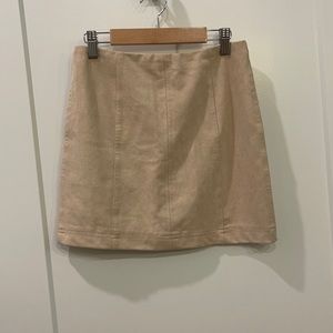 Tan mini skirt Size S